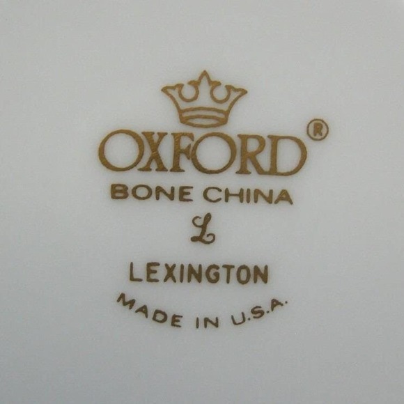 Vtg Oxford by Lenox Lexington Bone China Creamer White Platinum Trim USA Made - Picture 2 of 6